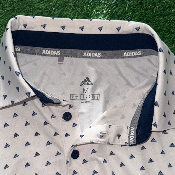 Adidas Blue Polo with White Accents - Picture 7 of 7